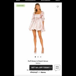 Selkie dress in peach Venus